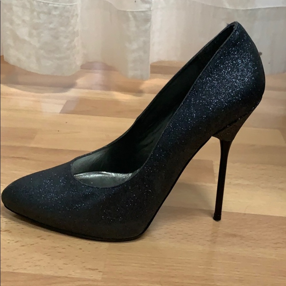 Stuart Weitzman Navy sparkling pumps